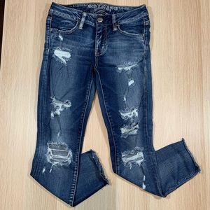 Like new! AEO Denim X, Jegging Crop